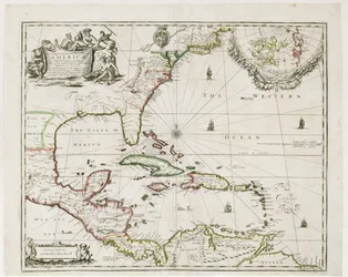 Et nytt kart over de engelske plantasjene i Amerika, 1673